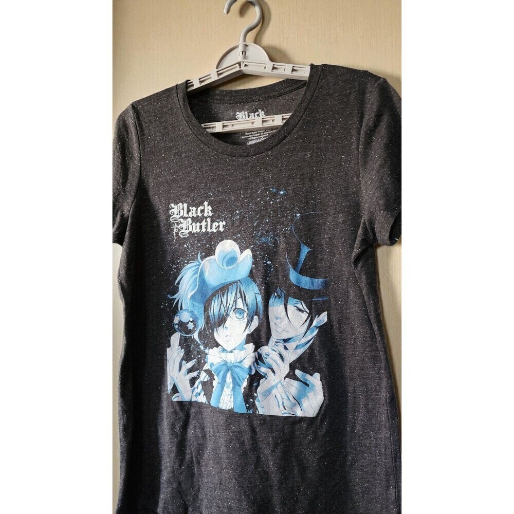 Sebastian Michaelis T-Shirt Black Butler Ciel Phantomhive Medium‎ New D25 Nice